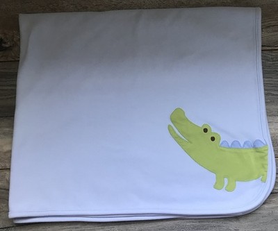 GYMBOREE Later Gator Alligator Baby Blanket Security Lovey 2009 Hard To Find
