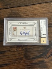 2010 Topps 206 Albert Pujols Auto Mini Framed American Caramel • #ACAAP • BGS 9