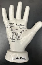 Porcelain Palmistry hand figurine [WG]