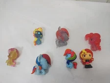 My Little Pony Mixed Lot of 7 Mini Figures Transparent Pinkie Pie Mark Crew