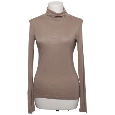 H&M, Rollkragenpullover, Größe: XS, Beige, Viskose, Einfarbig, Feinstrick #ySn