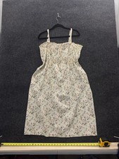 Vintage Floral Smocked Mini Dress Cottagecore Prairie Sundress 70s Colorful