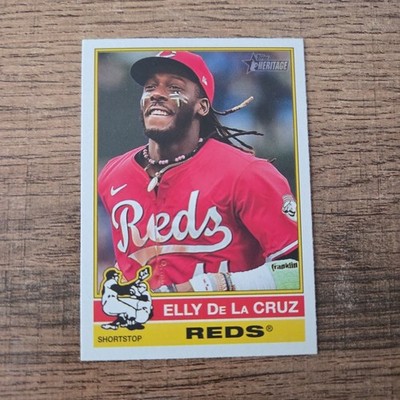 2025 Topps Heritage - Flipped Bat Variation Elly De La Cruz #263