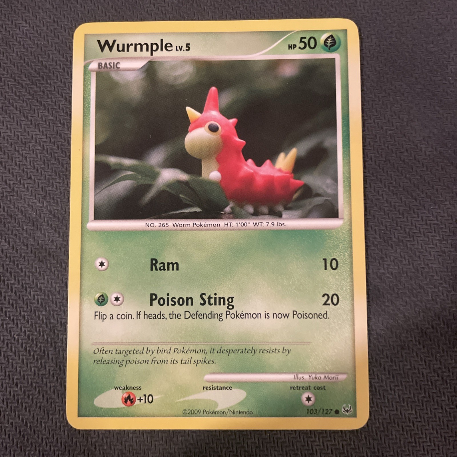 Wurmple 103/127 Pokemon Platinum Common 2009 LP