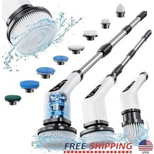 Electric Spin Scrubber 8 Brush Heads Adjustab...