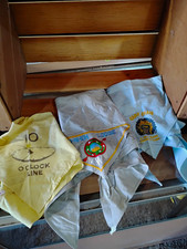 Lot of 3 Vintage Boy Scouts Neckerchiefs w/ Embroidered Logos 