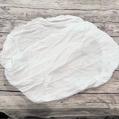 Lot of 2 aden + anais Essentials White Muslin Changing Pad Covers