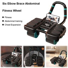 Healthy Belly Wheel with 6 Elbow Support Ab Roller Wheel Abdominal Fitness Wheel