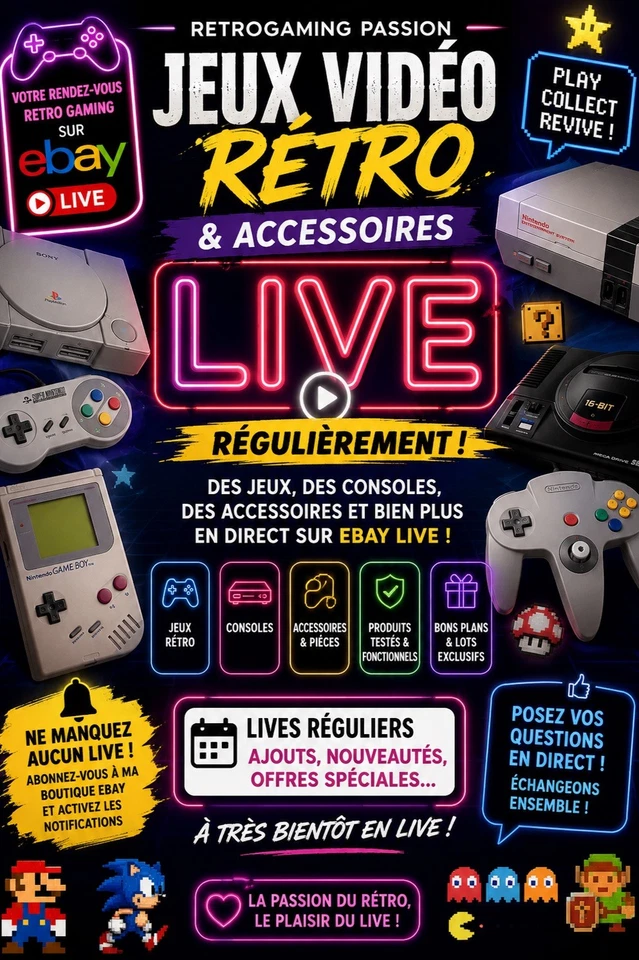 LIVE de petit volume jeux video accessoire 1€ PD