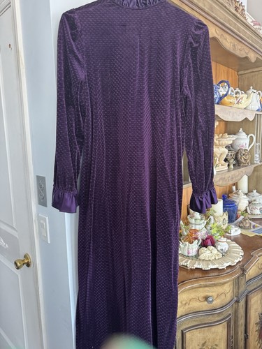 Donna Richard for Gilligan & O'Malley Robe Womens Large Purple Pulliver - Picture 4 of 8