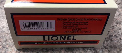 LIONEL 2328370 HALLOWEEN SONIDOS ESPELUZNANTES COCHE DE CARGA ALUMINADO - ¡HAZ OFERTAS! - Imagen 2 de 2
