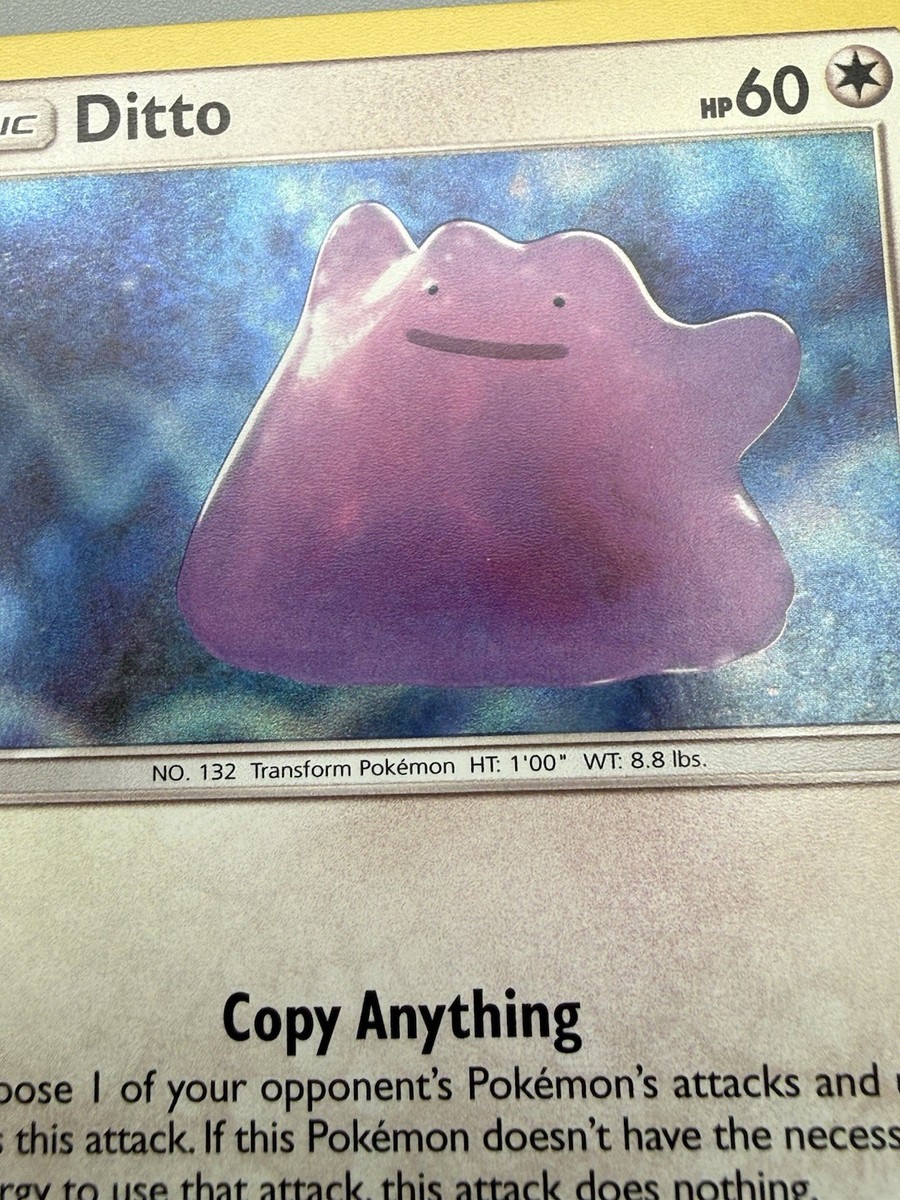 ditto pokemon card detective pikachu DITTO Holo Rare Colorless Holo Detective Pikachu #17/18 Nice! Pokémon TCG