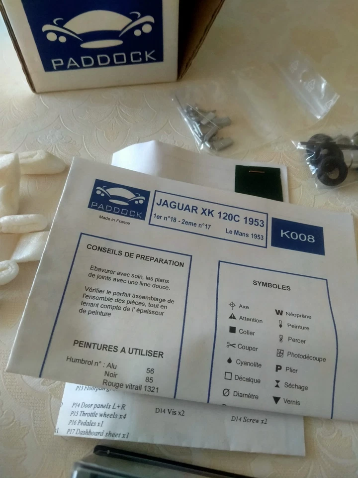 PADDOCK kit 1:43 Jaguar XK 120 C 1er 24 LM 53 K008 260/300 - Immagine 3 di 4