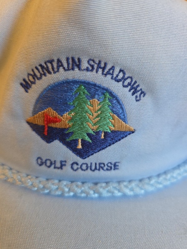 Vintage Imperial Headwear Mountain Shadows Golf Course Light Blue Rope Hat 