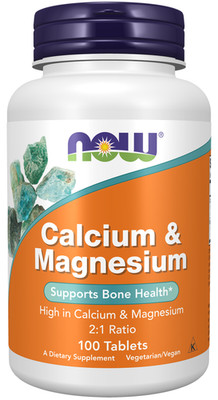 Calcium-Magnesium 500/250 mg 250 Tabs By Now Foods