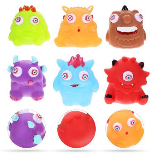 6pcs Scary Halloween Squeeze Toys Eye Ball Popping Toys Squeeze - 第 3/12 張圖片