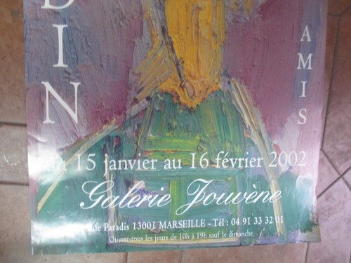 Mandin and Friends Galerie Jouvène 61cm by 42cm 66 Exhibition Poster - Picture 3 of 3