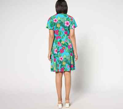 susan graver casual dresses on sale Susan Graver Regular Liquid Knit A-Line Dress in Prints or Slids