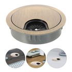  2 Pcs Cable Hole Cover Office Cord Plug for Desktops Wire Grommet