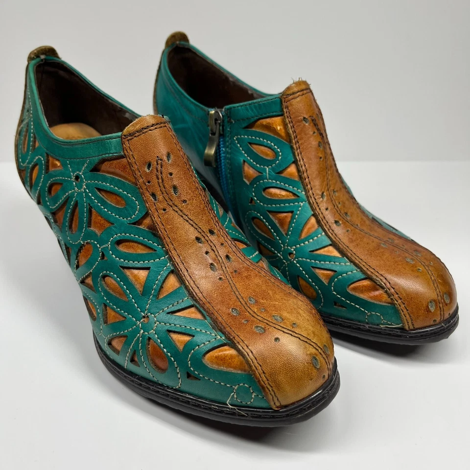 Botín Spring Step L'Artiste Arabella Cremallera Lateral Para Mujer 5.5US Floral Artístico Foto 2 de 4