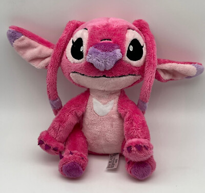 Stofftier Plüschfigur Simba Disney Lilo und Stitch - pink - ca. 25 cm