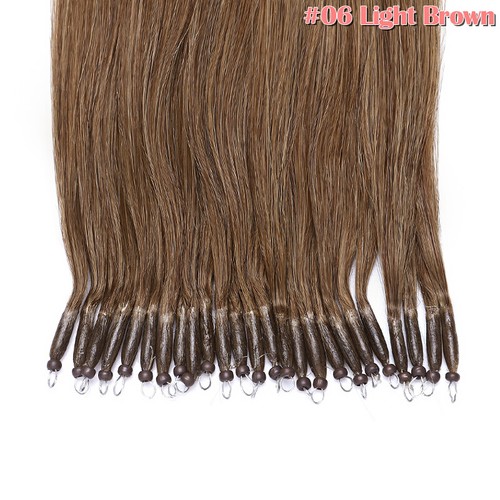 Nano Ring Tip 100% Remy Human Hair Extensions Micro Loop Beads Ombre Thick 150G - Picture 56 of 83