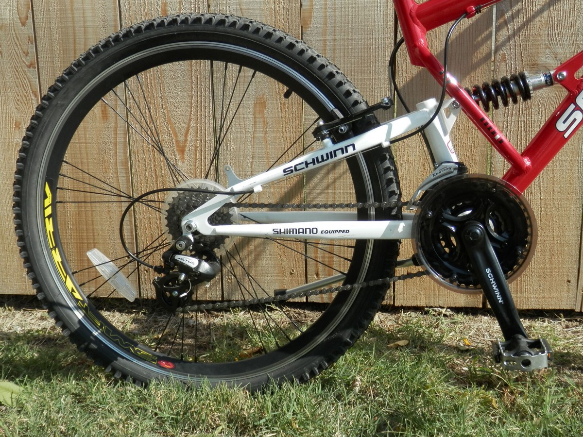 Bike Seat Schwinn Protocol Men's Dual Suspension Mountain Bike