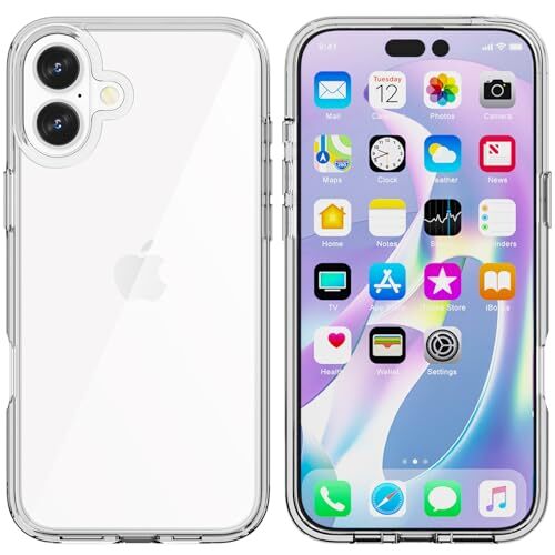 Phone Case Compatible with Clear Case Non iPhone 16 Clear Anti-Yellowing - Picture 2 of 7