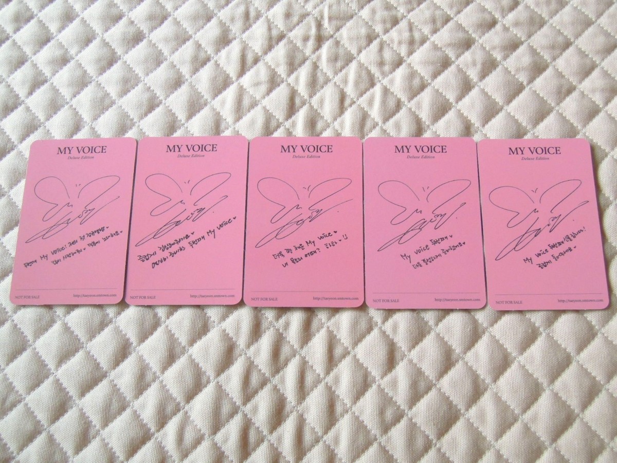 SNSD TAEYEON 1st Album MY VOICE Deluxe Edition Photocard