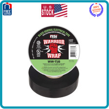 WarriorWrap General 3/4 in. x 60 ft. 7 mil Vinyl Electrical Tape, Black