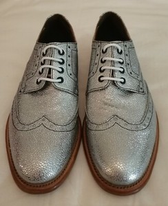 metallic dress shoes