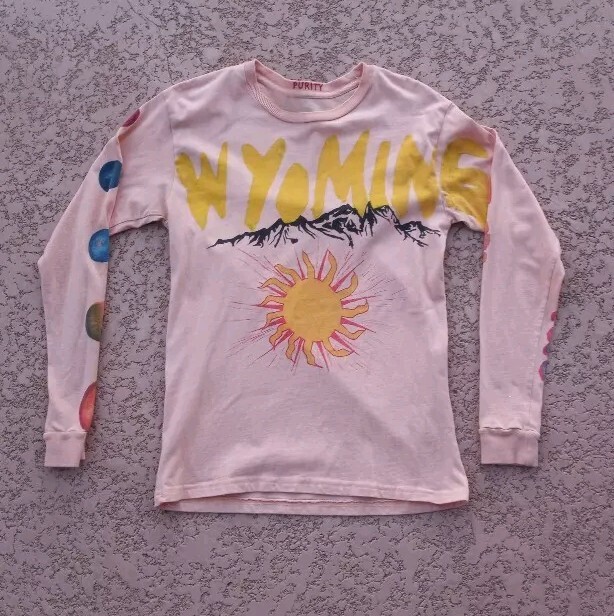 ミュージシャン WYOMING KKW LONG SLEEVE T-SHIRT Kanye West Wyoming KKW long sleeve T-shirt Ye Album