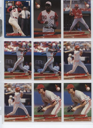 carte da baseball rosse, varie carte e condizioni, vedi scansioni, parte 2