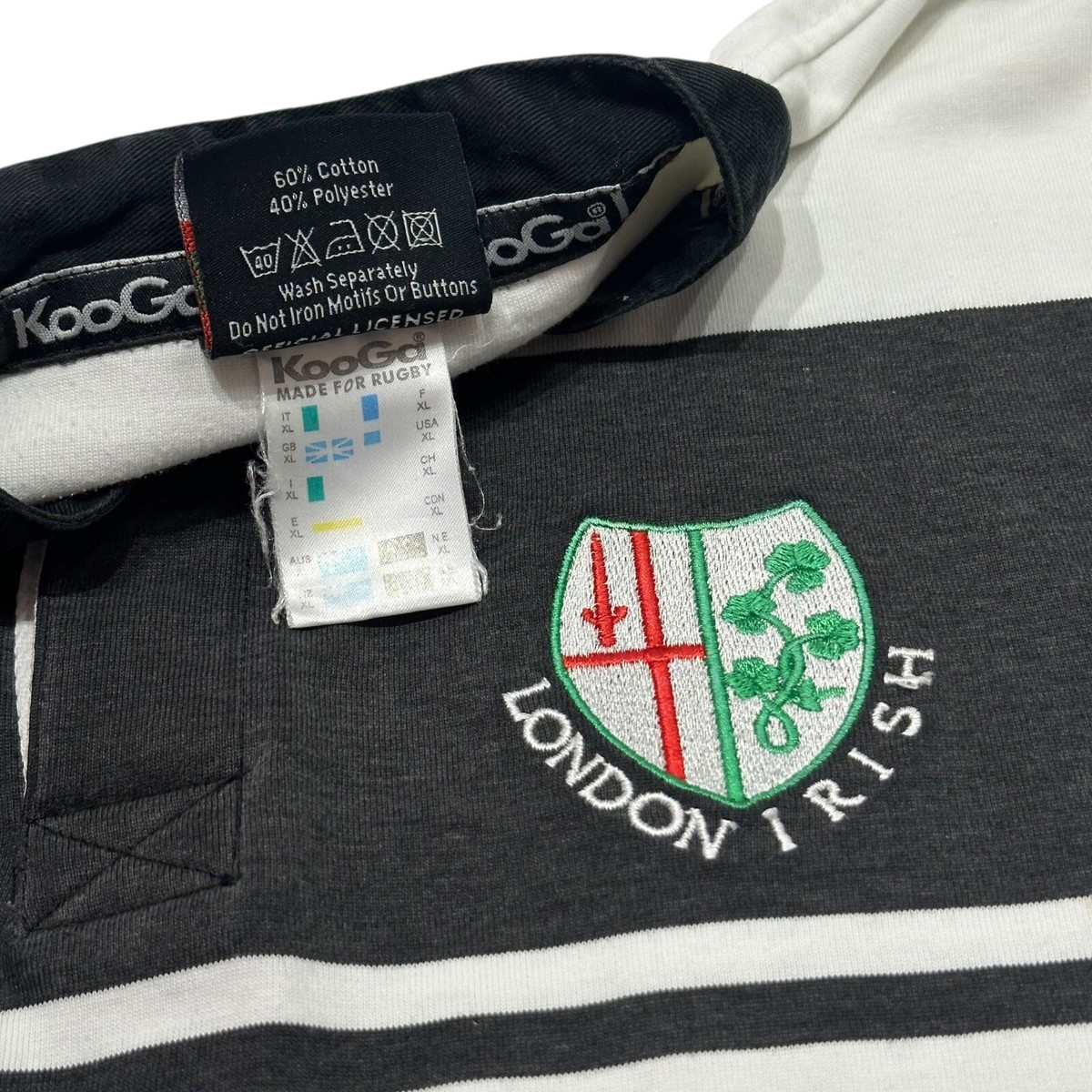 Maillot Rugby Vintage London Irish 2001-2002 Taille M - Très Bon État