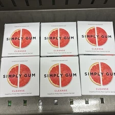 Simply Gum Cleanse w/ Grapefruit and Prickly Pear LOT of 6 (90Pcs) BB 03/2026