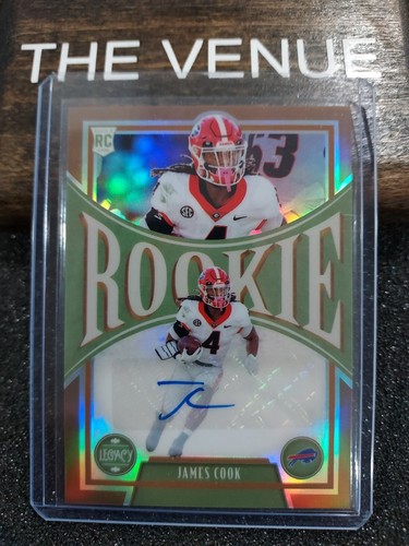  2022 Panini Legacy Bronze Rookie Auto #200 JAMES COOK RC 39/100 Buffalo Bills - Picture 1 of 2