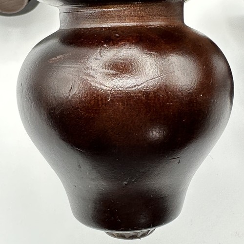 Muebles de madera convertidos pies de pan marrón oscuro borgoña 3 7/8" de alto conjunto de 4 - Imagen 10 de 13
