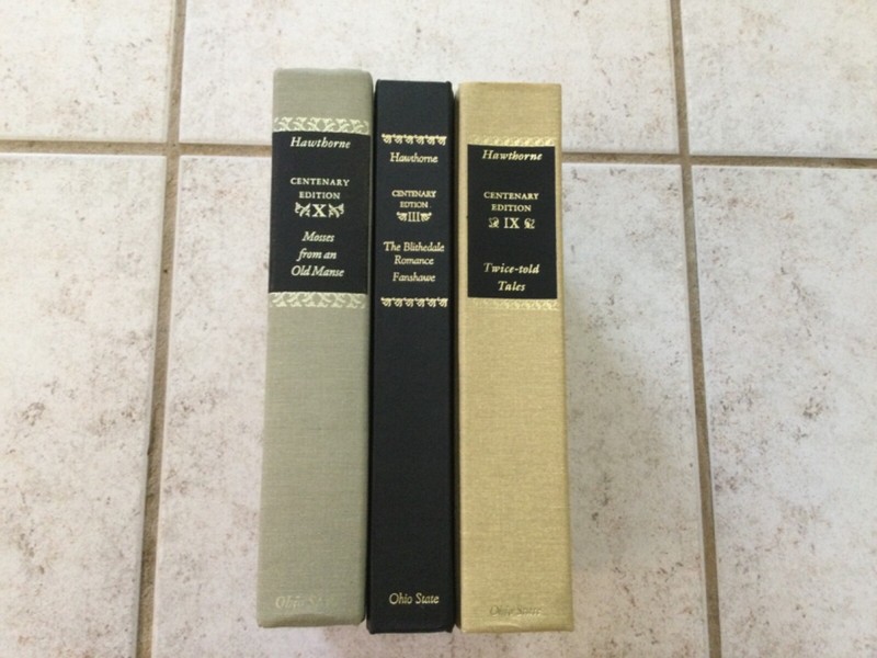 Nathaniel Hawthorne Centenary Editions Ohio State University Press Lot of 3 New