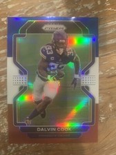 2021 Panini Prizm Dalvin Cook Red White & Blue Prizm #129 Minnesota Vikings B200