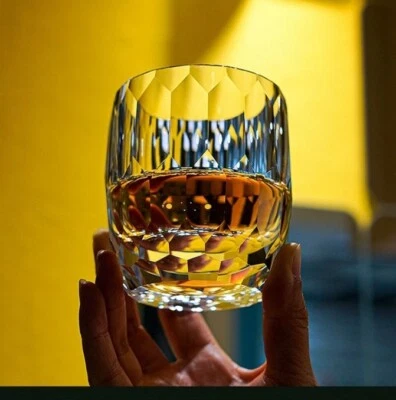 UNMARKED Hand Cut To Clear 7.5oz Edo Kiriko Crystal Whiskey Glasses Gift Packing 1pc