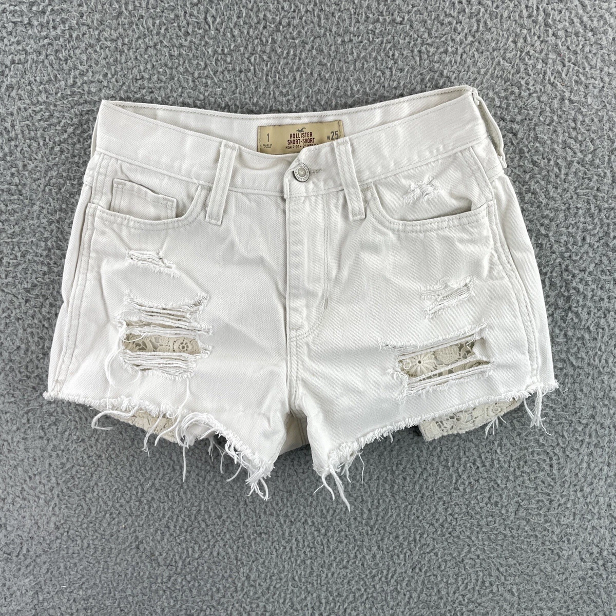 Hollister white shorts sale