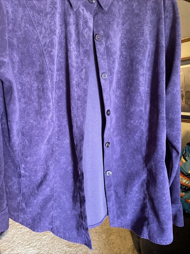 Damen Cascade Blues Shirt/Jacke lila Gr. XL, weich und schön - Bild 3 von 13