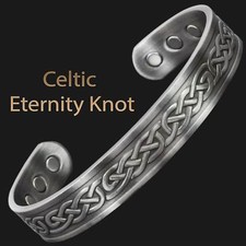 Healing Copper Magnetic Bracelet Joint Pain Relief Arthritis Celtic Bangle - EKP