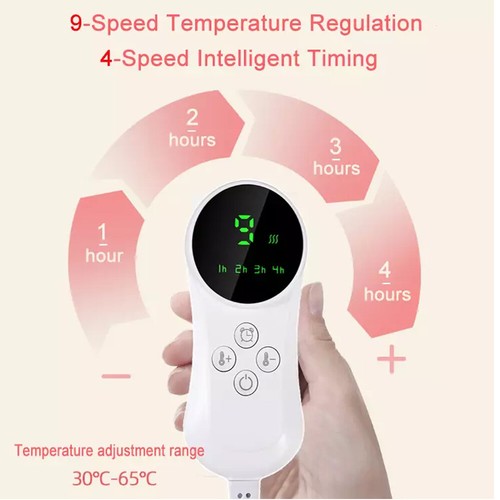 60x30cm Heat Pad Neck Shoulder Back Pain Relief Electric Warmer Mat Office Home - Picture 12 of 15
