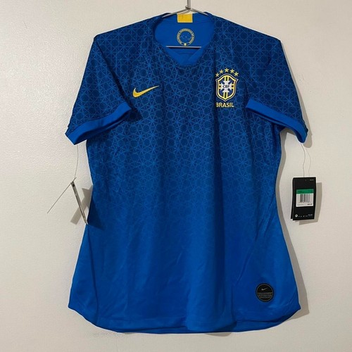 Nike Brazil National Team 2019/20 Blue Away Jersey Women's Extra Large Brand New