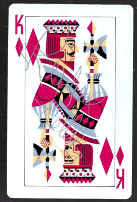 Richard Petty signed KING PLAYING card NASCAR auto HOF TWA 7