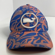 Vineyard Vines Youth Kids Snapback Mesh Baseball Hat Cap Whale Blue Orange