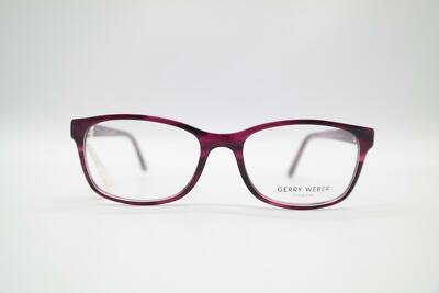 Vintage Gerry Weber GW 6052 Burgundy Silver Oval Glasses Frame NOS