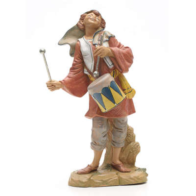 Schäferhund mit Trommel Krippe Fontanini 30 cm