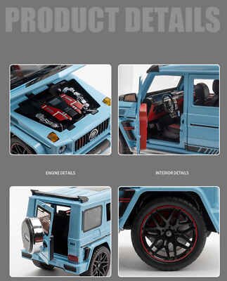 1:18 Scale Brabus G800 Blue Diecast Car Model Collectibles Gift